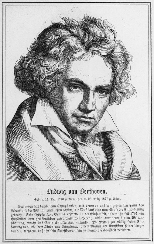 Ludwig van Beethoven (gravering) af German School