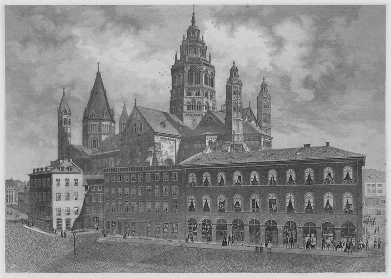 Mainz (gravering) af German School