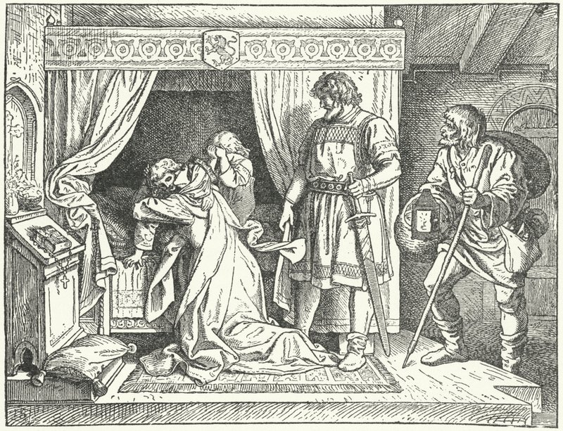 Margaret af Sicilien, datter af den hellige romerske kejser Frederik II, forlod sine sønner efter at have opdaget utroskab af sin mand, Albert den Degenererede, markgreve af Meissen af German School
