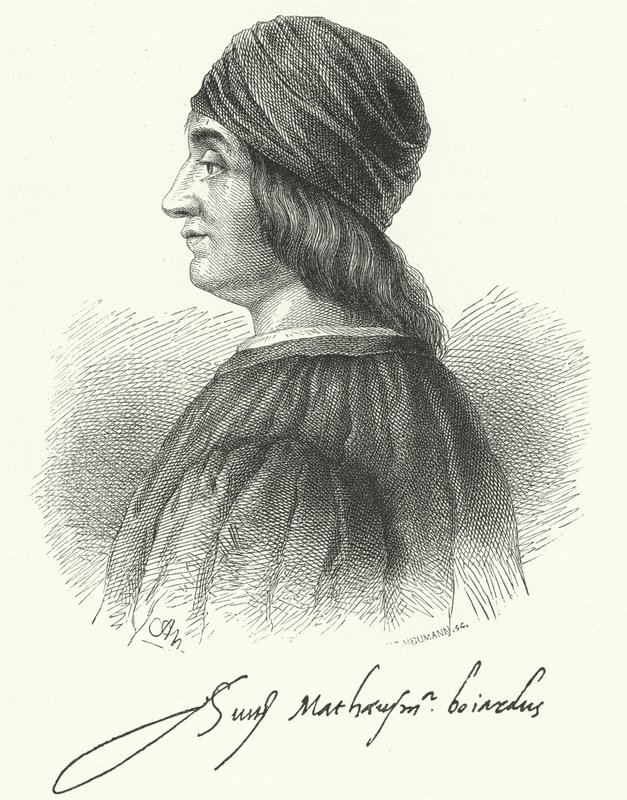 Matteo Maria Boiardo, italiensk renæssancedigter (gravering) af German School