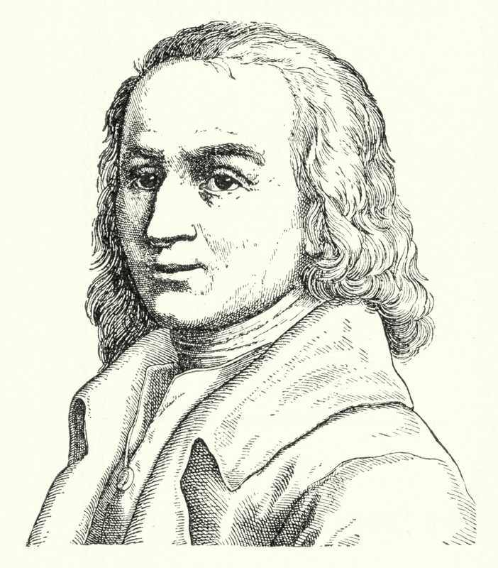 Matthias Claudius, tysk digter og journalist (gravering) af German School