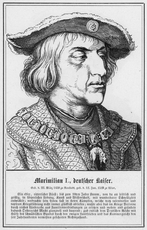Maximilian I, Deutscher Kaiser (gravering) af German School