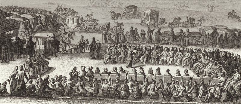 Møde i den polske nationalforsamling. Illustration til Bilder-Atlas (gravering) af German School