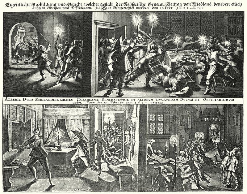 Mordet på Albrecht von Wallenstein og hans tilhængere af German School
