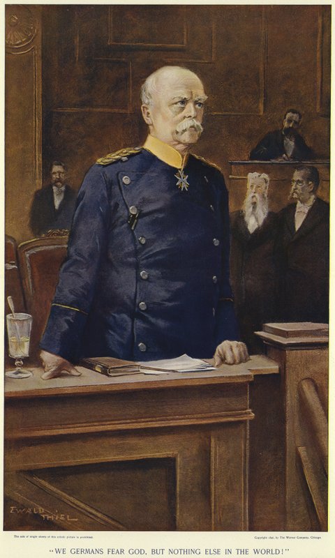 Otto von Bismarck under en tale til Rigsdagen af German School