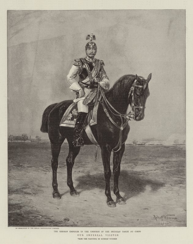 Vores kejserlige besøgende (litho) af German School
