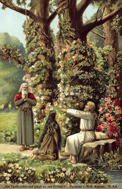 Parsifal af Richard Wagner, akt III af German School