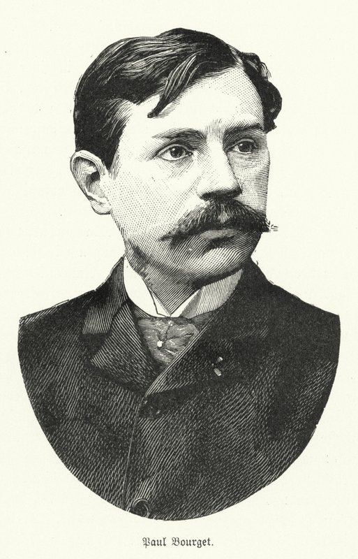 Paul Bourget, fransk romanforfatter (litho) af German School