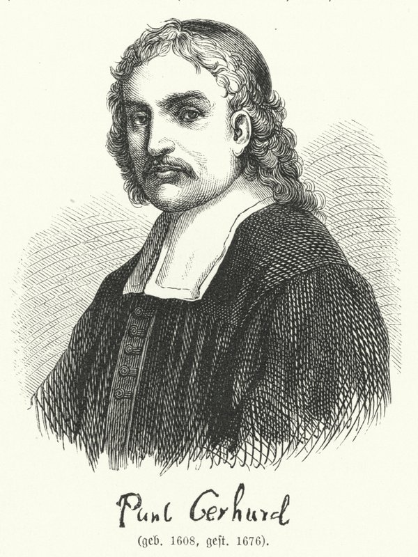 Paul Gerhardt, tysk luthersk teolog og hymnodist (gravering) af German School
