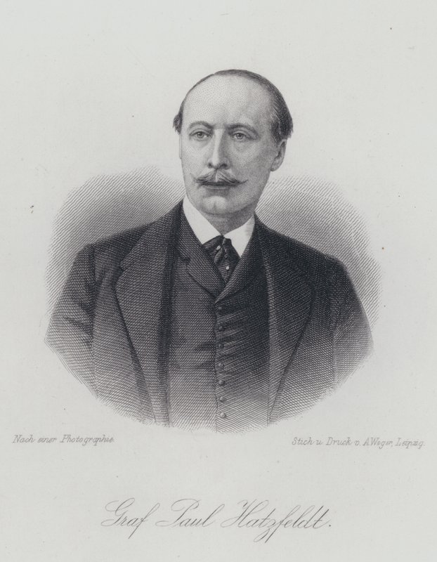 Paul von Hatzfeldt, tysk diplomat og politiker (gravering) af German School