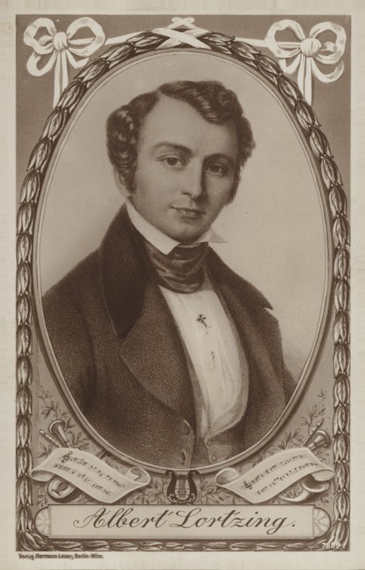 Portræt af Albert Lortzing af German School