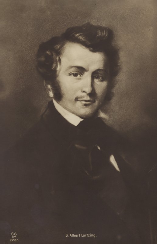Portræt af Albert Lortzing af German School