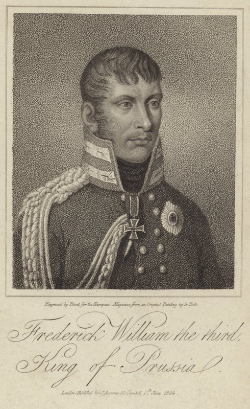 Portræt af kong Frederik Vilhelm III af Preussen af German School