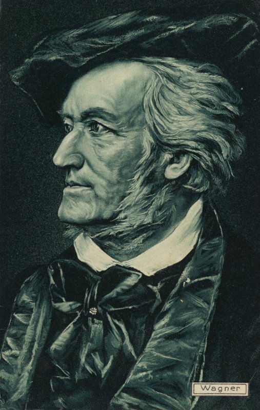 Portræt af Richard Wagner af German School
