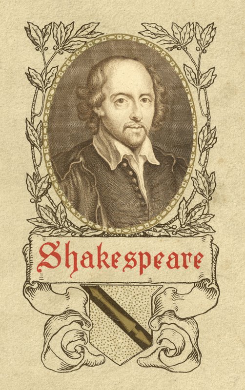 Portræt af William Shakespeare. af German School