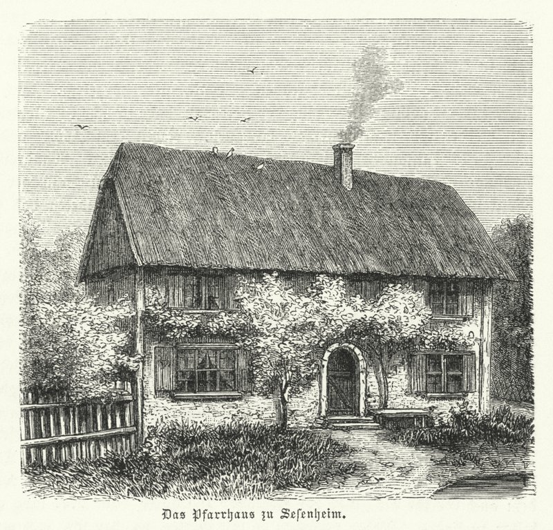 Præstegård i Sessenheim, hjemsted for Friederike Brion, som Johann Wolfgang Goethe havde en kærlighedsaffære med, mens han studerede ved Strasbourg Universitet i 1770-1771 af German School