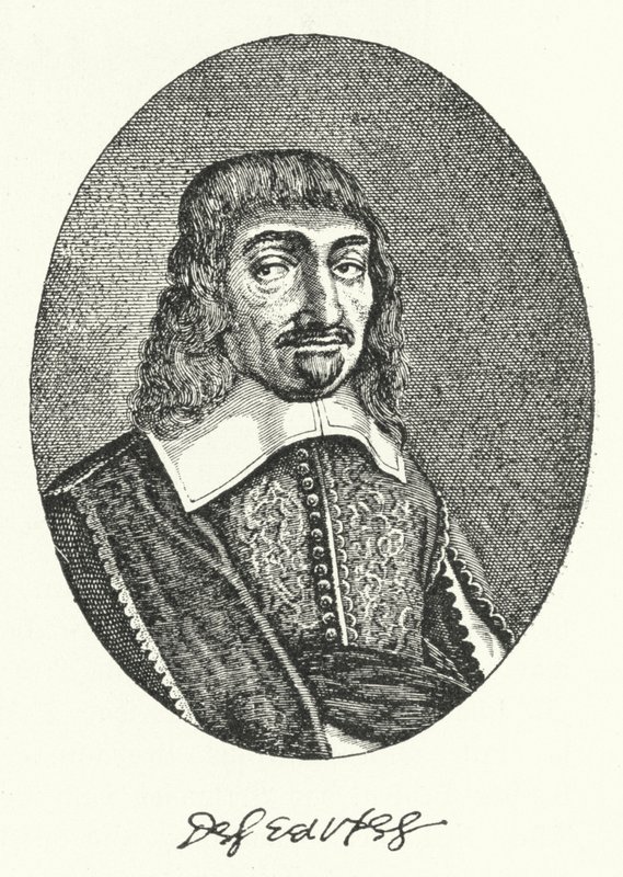 Rene Descartes, fransk filosof (gravering) af German School