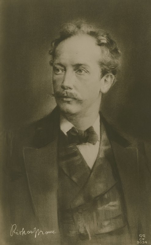 Richard Strauss, tysk komponist (dybtryk) af German School