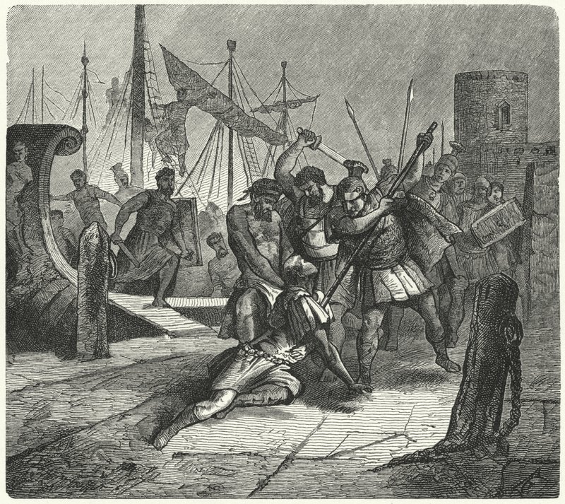 Romersk konsul Lucius Cornelius Cinna dræbt af sine egne soldater i et mytteri, 84 f.Kr. af German School