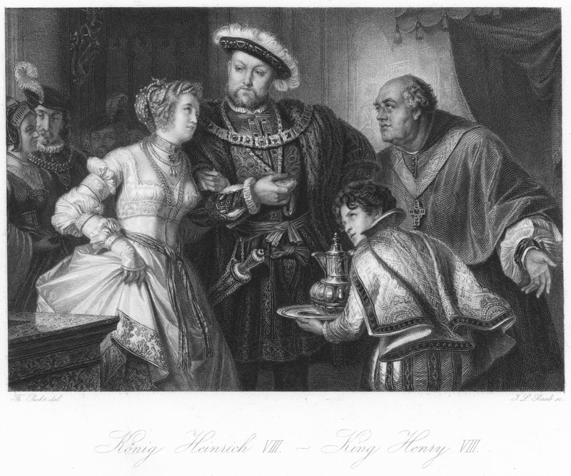 Scene fra Henrik VIII af German School