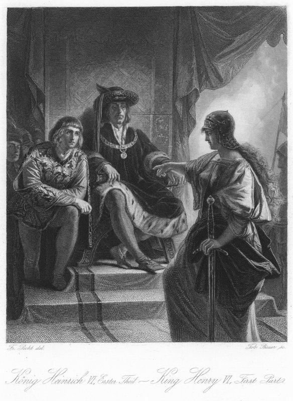 Scene fra Kong Henrik VI, første del II af German School