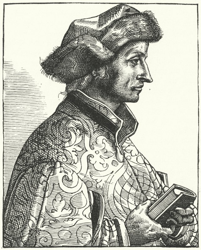 Sebastian Brant, tysk humanist og satiriker (gravering) af German School