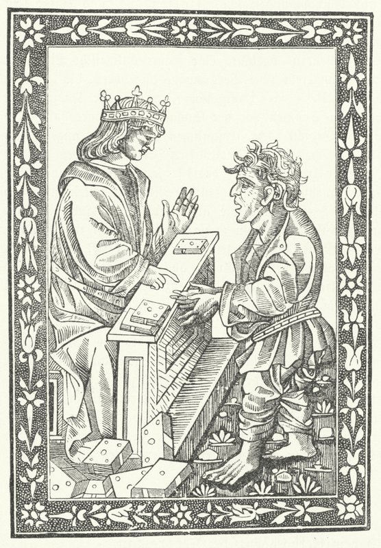 Solomon og Marcolf (gravering) af German School