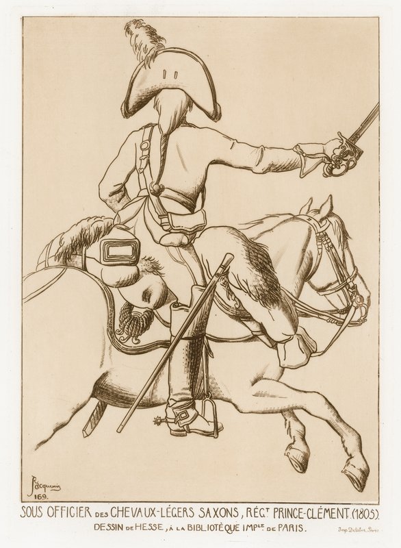 Underofficer i Chevau-leger af Sachsen, Regiment af Prins Clement af German School