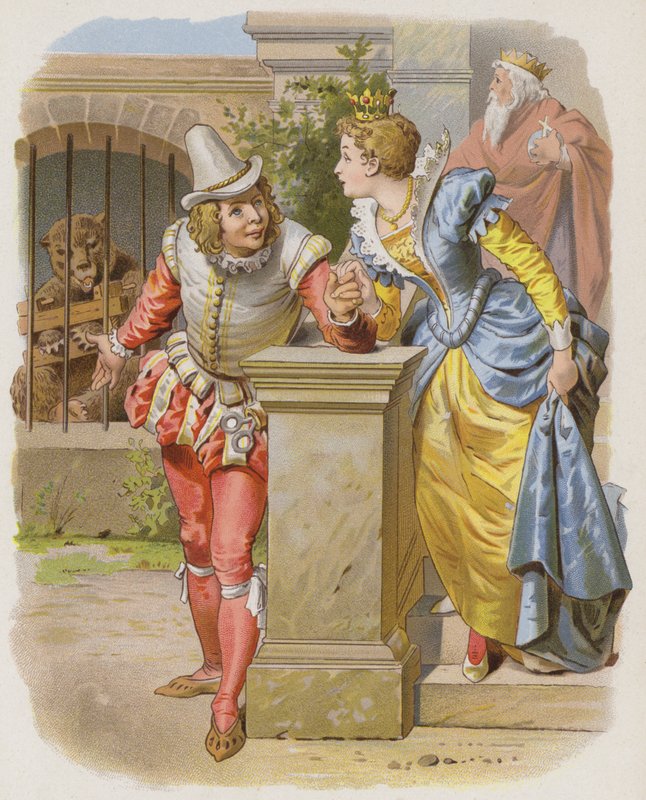 Den kloge lille skrædder (chromolitho) af German School