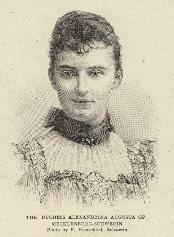 Hertuginde Alexandrina Augusta af Mecklenburg-Schwerin af German School