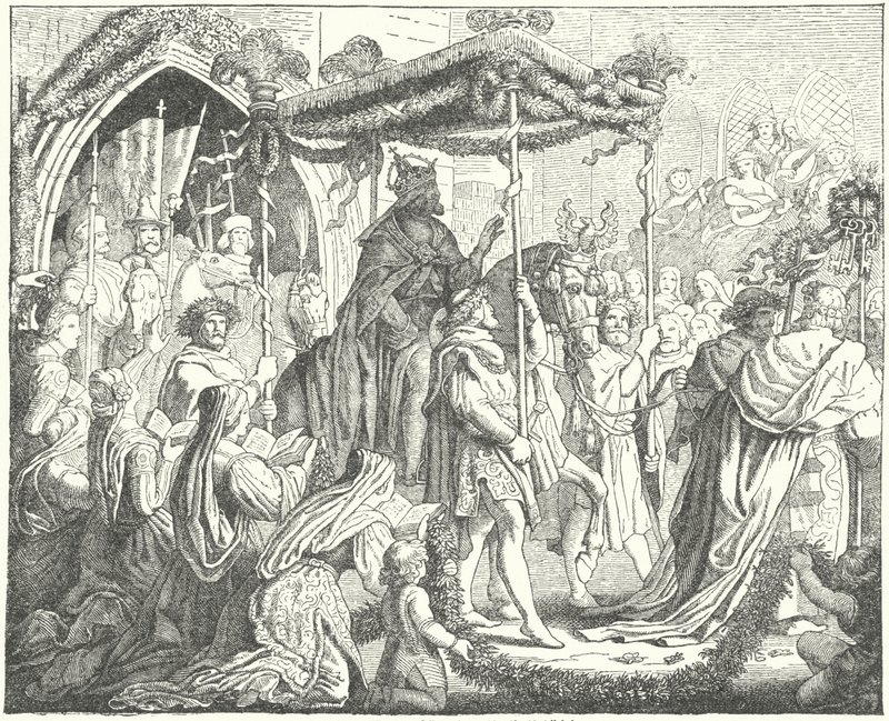 Den hellige romerske kejser Karl IV på vej ind i Lubeck af German School
