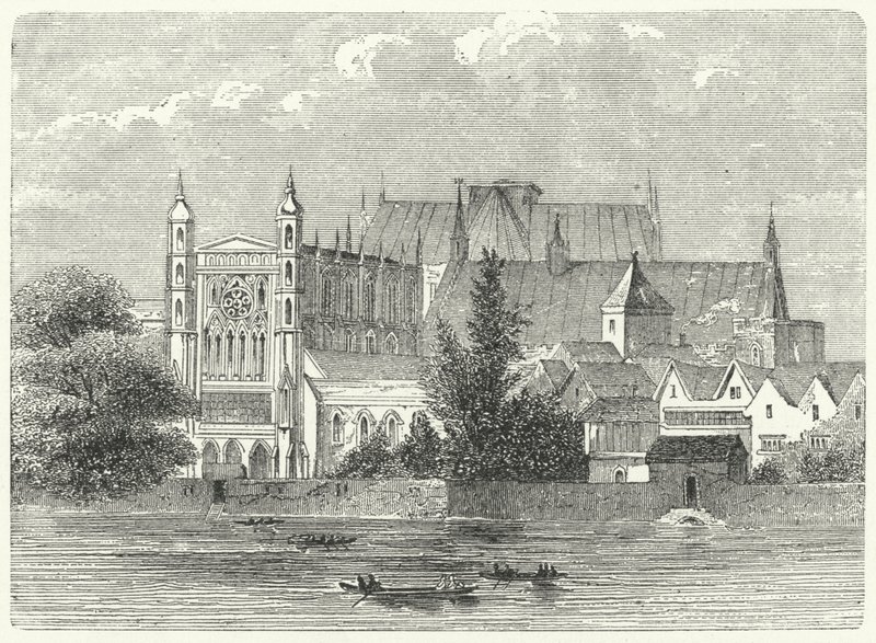 The Houses of Parliament i Westminster på kong Charles I