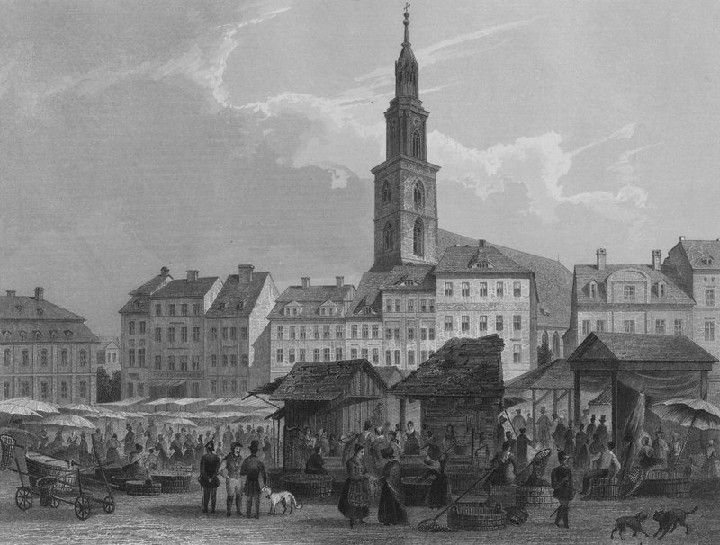 Neumarkt, Berlin (stålgravering) af German School