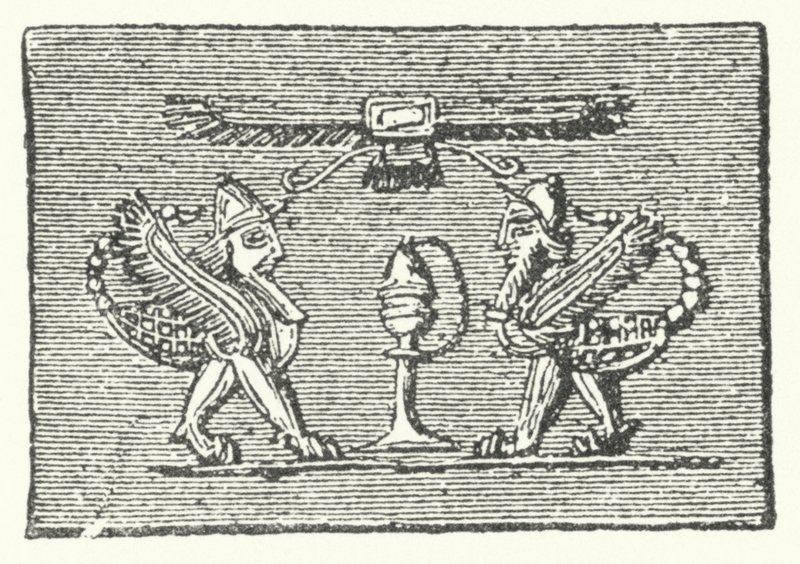 Scorpion Men fra Gilgamesh-epos af German School