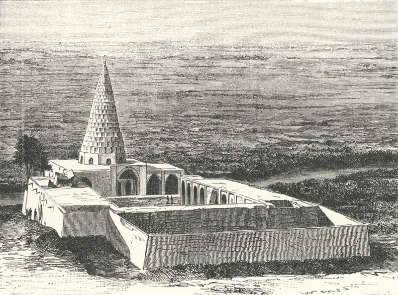 Profeten Daniels grav i Susa, Iran (gravering) af German School