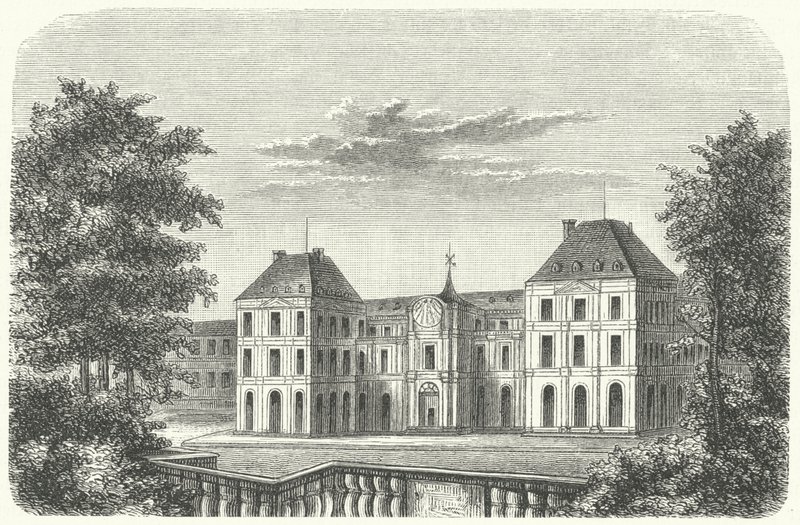 Tuileries Palace, Paris, i 1799 (gravering) af German School