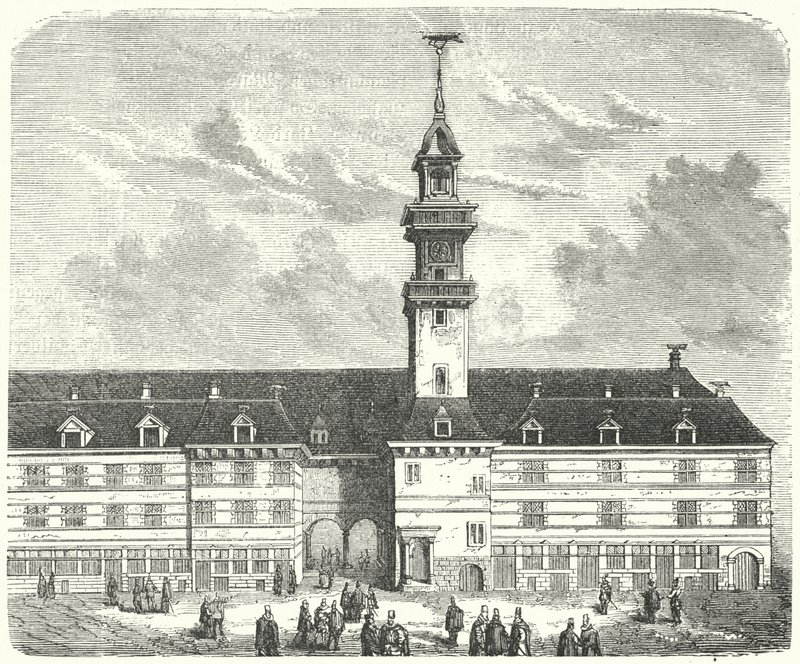 Den originale Royal Exchange, London (gravering) af German School