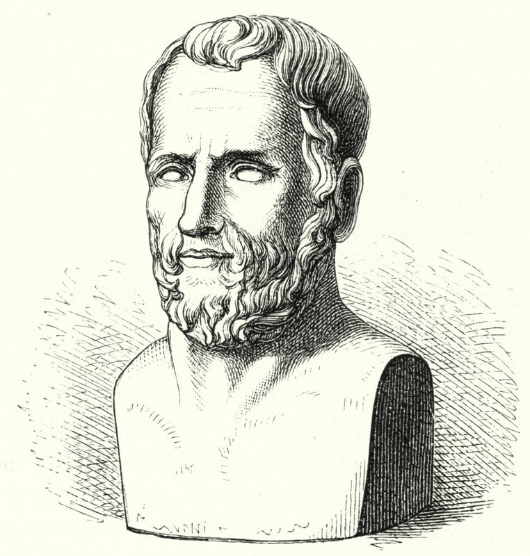 Theophrastus, oldgræsk filosof (gravering) af German School