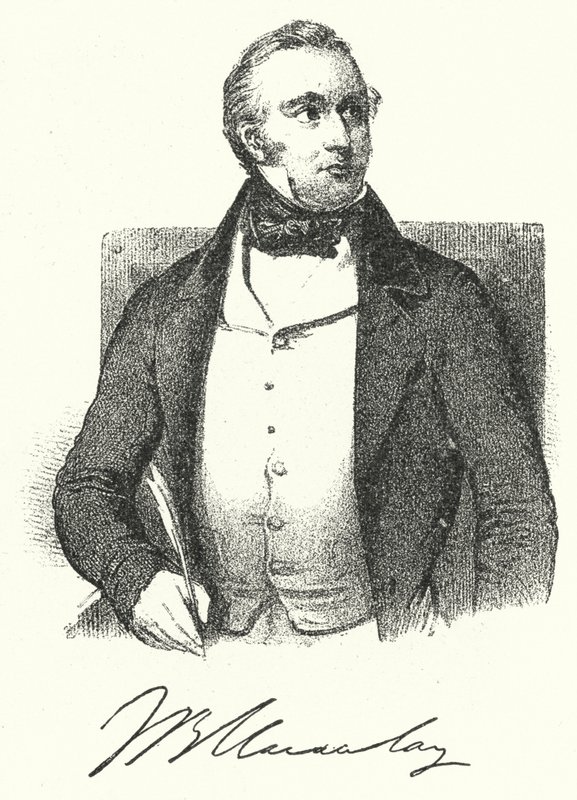 Thomas Babington Macaulay, britisk historiker og forfatter (gravering) af German School