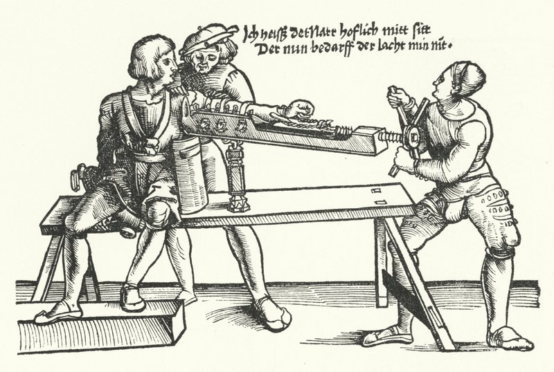 Behandling af en soldat med en såret arm (gravering) af German School