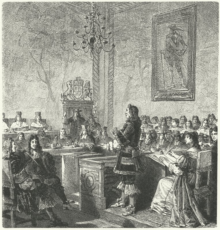 Retssag mod William Russell, Lord Russell, for forræderi mod kong Charles II af German School