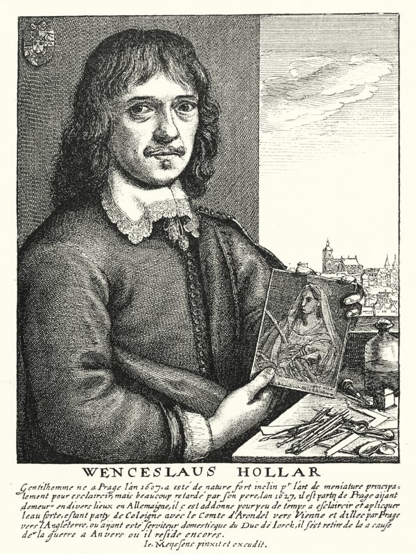 Wenceslaus Hollar, bøhmisk tegner, ætser og illustrator (gravering) af German School