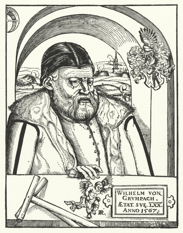 Wilhelm von Grumbach, tysk ridder og eventyrer (gravering) af German School