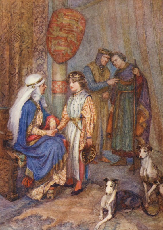 Shakespeare, King John (farvelitografi) af Gertrude E. Demain (after) Hammond