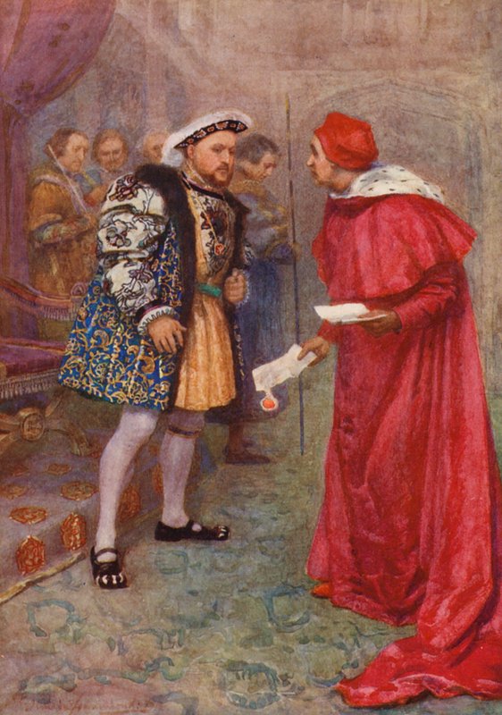 William Shakespeares skuespil: Henrik VIII (farvelitografi) af Gertrude E. Demain (after) Hammond