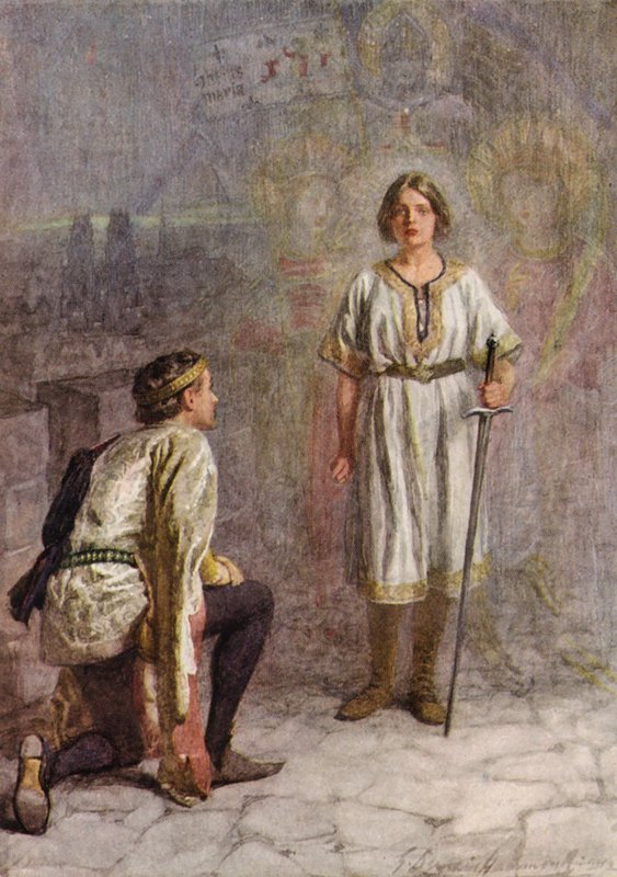 William Shakespeares skuespil: Kong Henrik VI (farvelitografi) af Gertrude E. Demain (after) Hammond