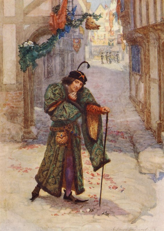 William Shakespeares skuespil: Richard III (farvelitografi) af Gertrude E. Demain (after) Hammond