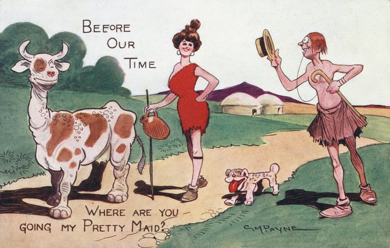 Før vor tid: hvor skal du hen min smukke stuepige? (chromolitho) af Gilbert Morris Payne