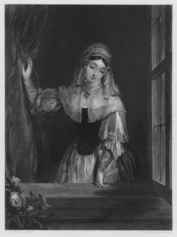 The Casement, fra billedet i Vernon Gallery (gravering) af Gilbert Stuart (after) Newton