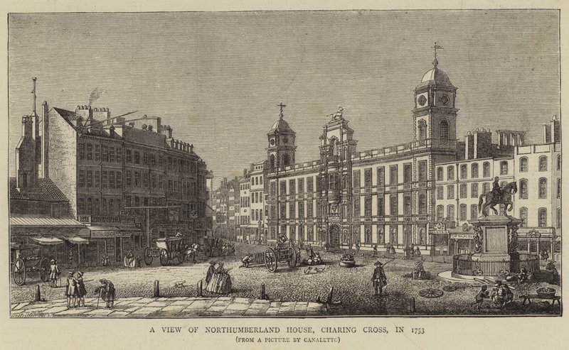 A View of Northumberland House, Charing Cross, i 1753 af Giovanni Antonio Canal